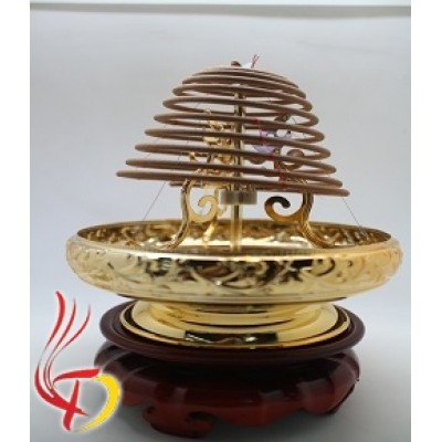 Khay đốt hương vòng hình cá chép