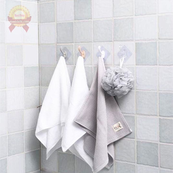 Combo 4 móc dính tường 2 chân siêu chắc thần thánh dán chịu lực 10kg