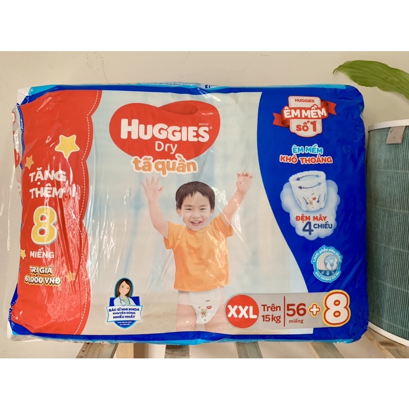 [Thêm miếng] Tã quần huggies M74/L68/XL62/XXL56