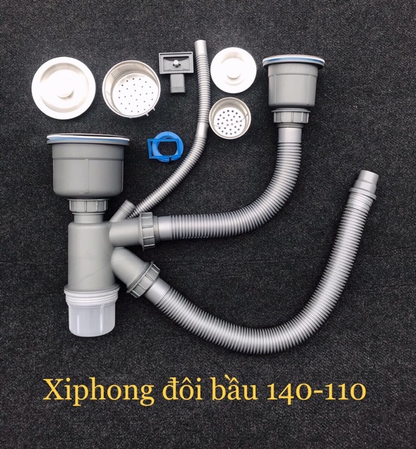 Xi phông chậu rửa bát ống mềm