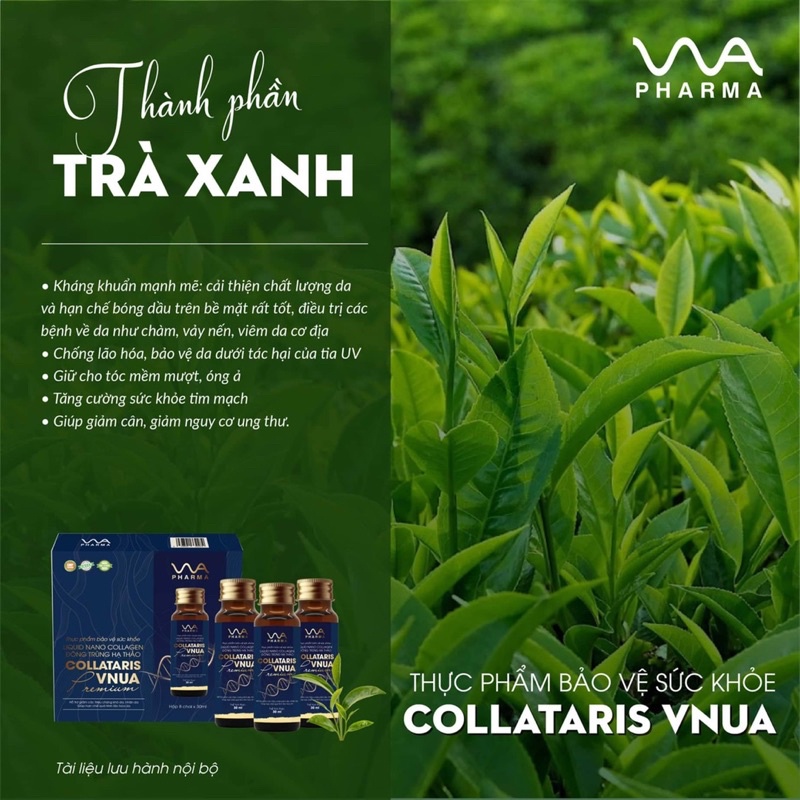 Nước uống collagen LIQUID NANO COLLATARIS - VNUA PHARMA hộp 8 lọ