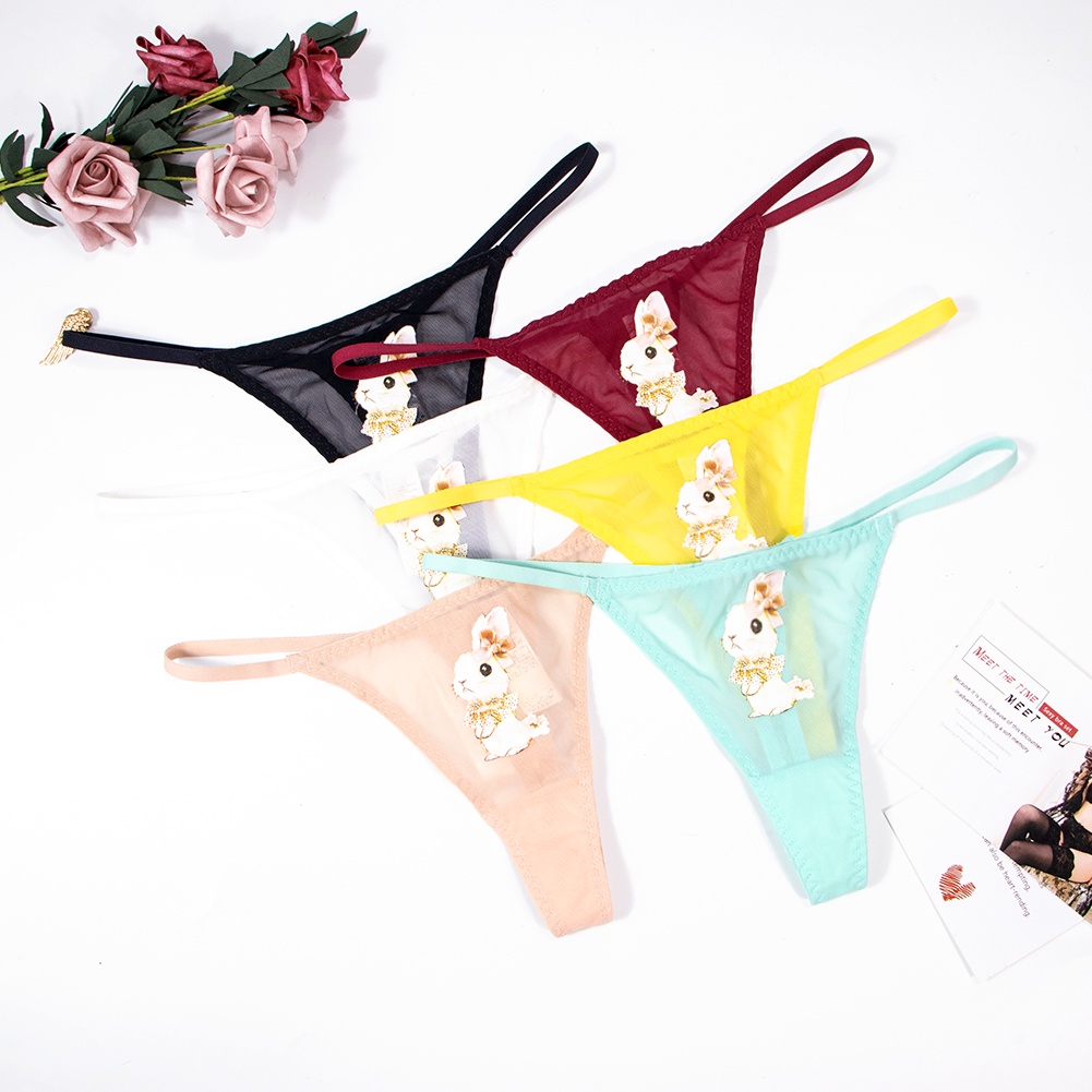 Quần lót Varsbaby N135 siêu mỏng nhẹ thoáng khí hình chú thỏ thời trang cho nữ