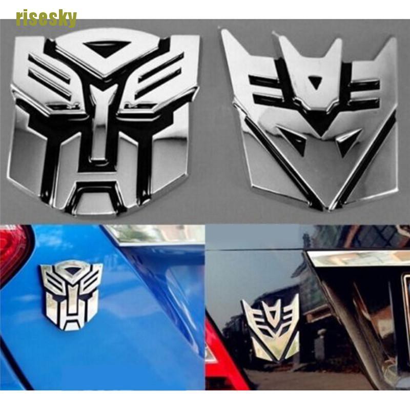 Logo Transformers 3D Dán Trang Trí Xe Hơi Đẹp Mắt
