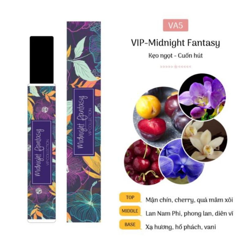 Tinh Dầu Nước Hoa nữ Midnight Fantasy 12ml. Kẹo ngọt, cuốn hút. Chai dạng lăn/dạng xịt