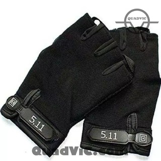 Găng tay chiến thuật hở cụt ngón 511 tactical cao cấp đi phượt xe máy N00024 QUADVIC.COM