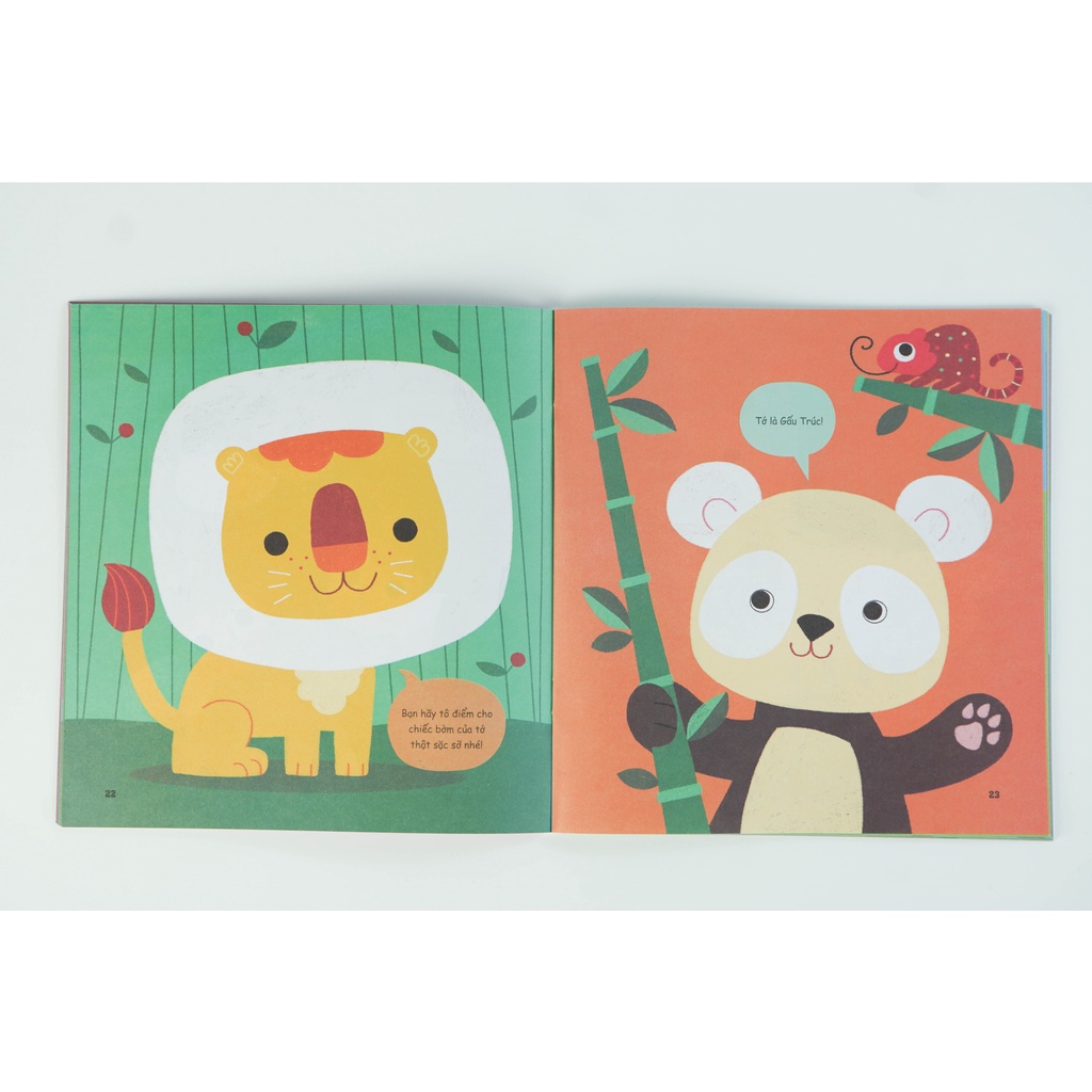 Sách - Combo - Bé tập tô màu (2 tập) - Tập tô màu cho trẻ 3 - 9 tuổi