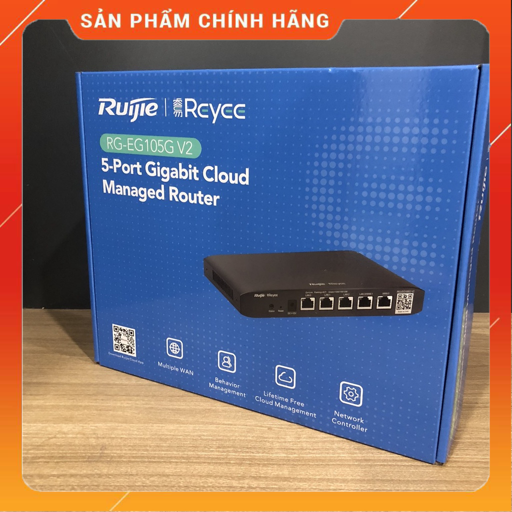Router cân bằng tải RUIJIE RG-EG105G V2 - Bảo hành 36 tháng - Hàng chính hãng