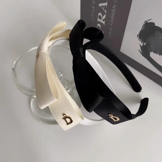 Băng Đô Ruy Bang Hình Nơ Đính Chữ D - Cài tóc ruy băng chữ D lụa phong cách Hàn Quốc - Willa.accessories