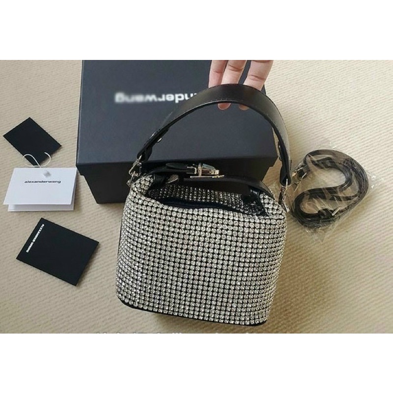 TNS - Túi clutch đính đá bling bling hottrend hợp đi tiệc 🅰️lex•xander Wang Classy Party Hand Bags