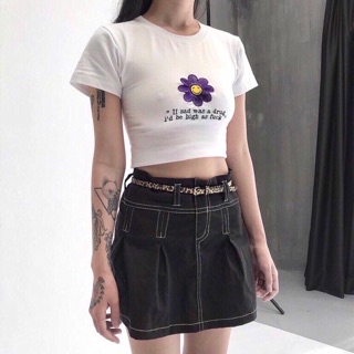 Áo croptop ngắn tay