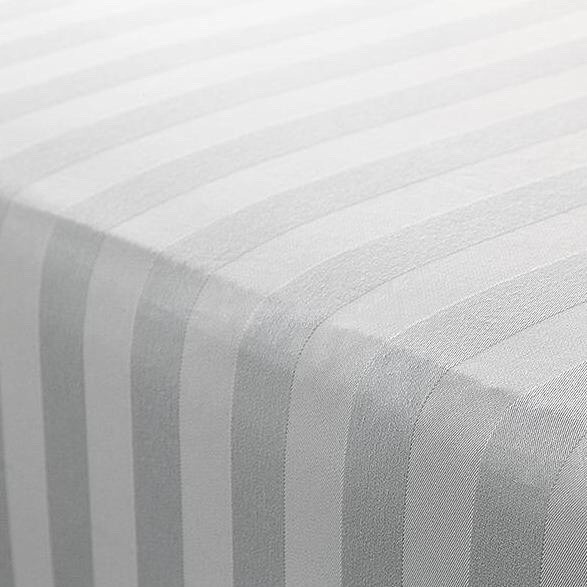 Bộ Ga và 2 vỏ gối Trắng Sọc cotton RIOTEX đủ size nệm 5-27cm
