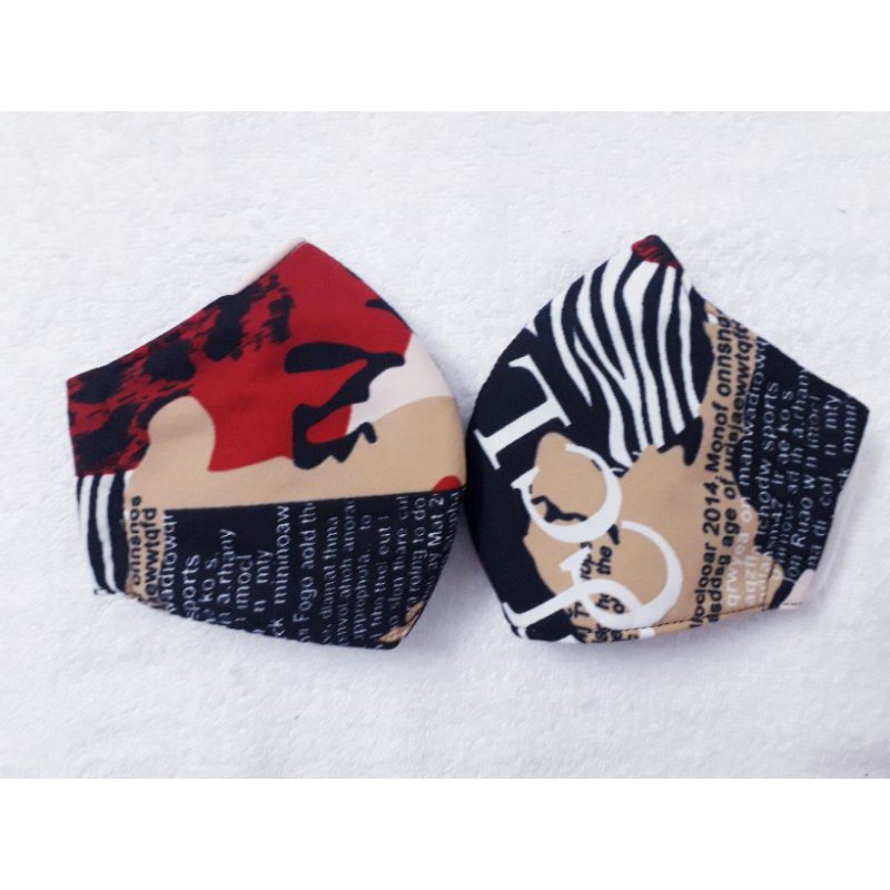 Khẩu Trang Vải CAO CẤP, size người lớn, đen họa tiết | BigBuy360 - bigbuy360.vn