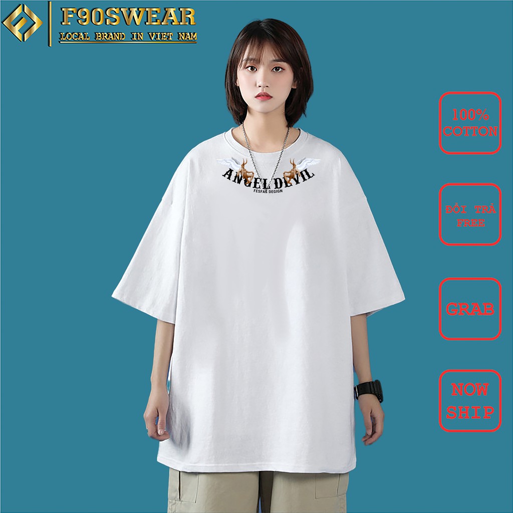 Áo thun tay lỡ nam nữ form rộng chất cotton mát mềm mịn thấm hút mồ hôi in hình đẹp -1k