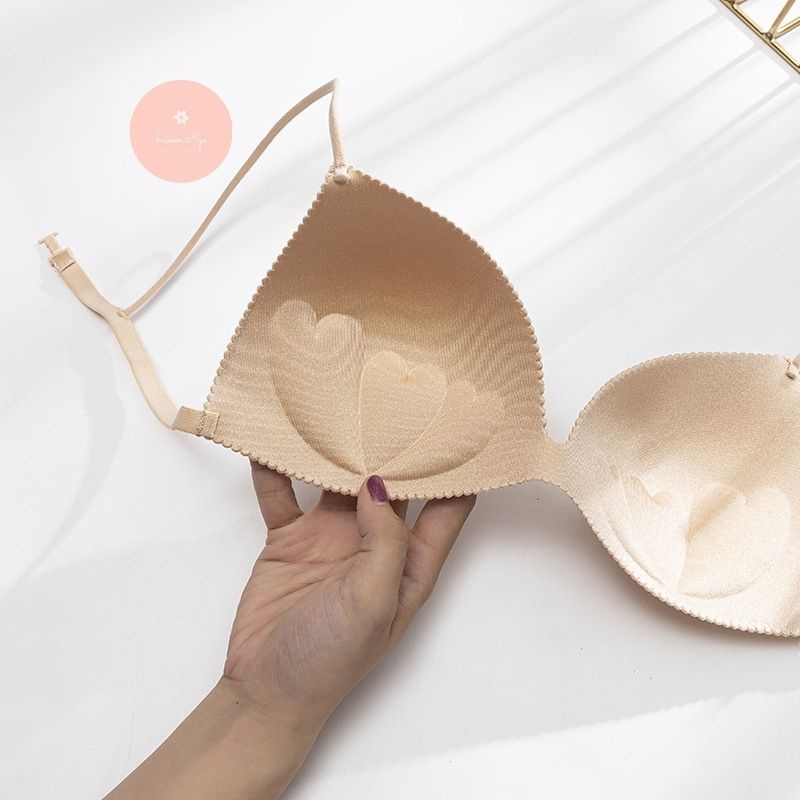 Áo bralette su đúc, bra mút trái tim nâng ngực dây mảnh sexy, Queenbra