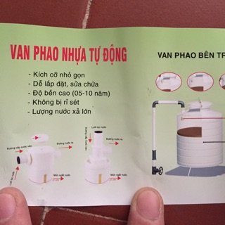 VAN PHAO NHỰA TỰ ĐỘNG ,PHAO CƠ TỰ ĐỘNG