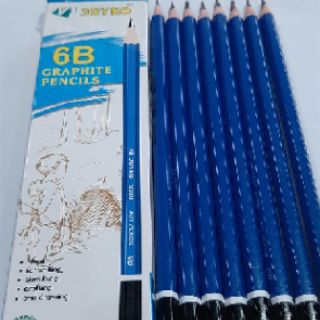 HÌNH THẬT.12 cây chì gỗ 6B