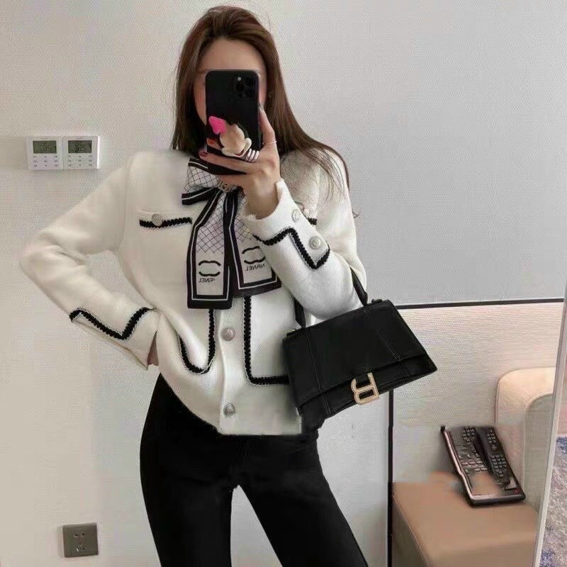 Áo khoác cardigan len lông thỏ kèm nơ lụa Timi Store hàng QC(ảnh thật cuối) | BigBuy360 - bigbuy360.vn