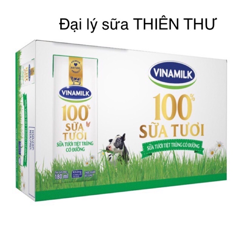 Thùng 48 hộp sữa tươi VINAMILK (180ml/hộp)