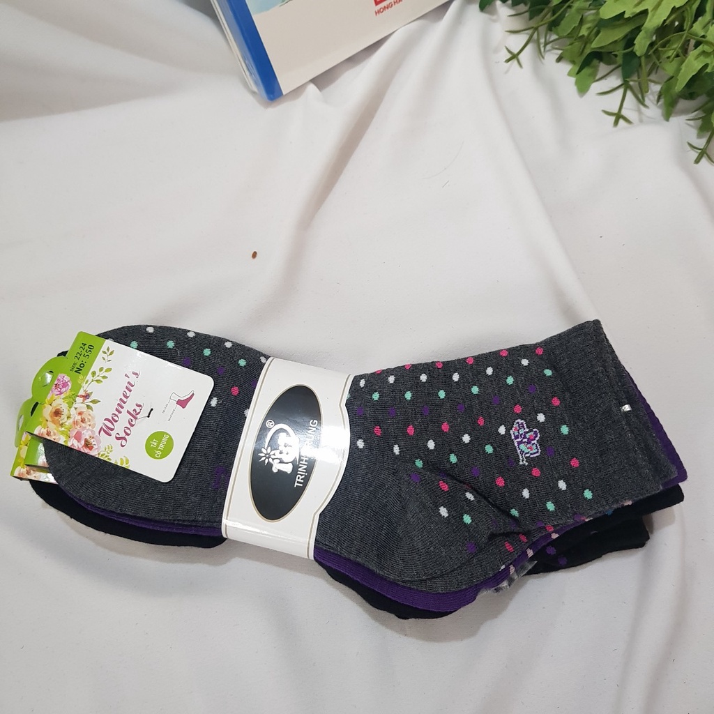 Tất Nữ Cổ cao Trịnh Trung - Họa Tiết Chấm