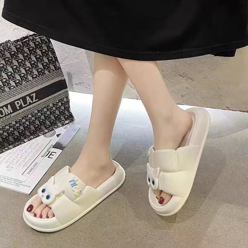 Dép Đi Trong Nhà Đế Dày Kiểu Dáng Đơn Giản Dễ Phối Đồ Cho Nữ
