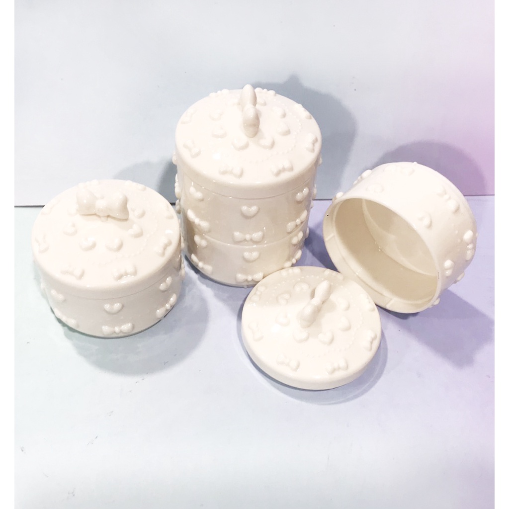 hộp mỹ phẩm lolita 1 tầng 2 tầng thời trang trang điểm trang sức văn phòng DMP12