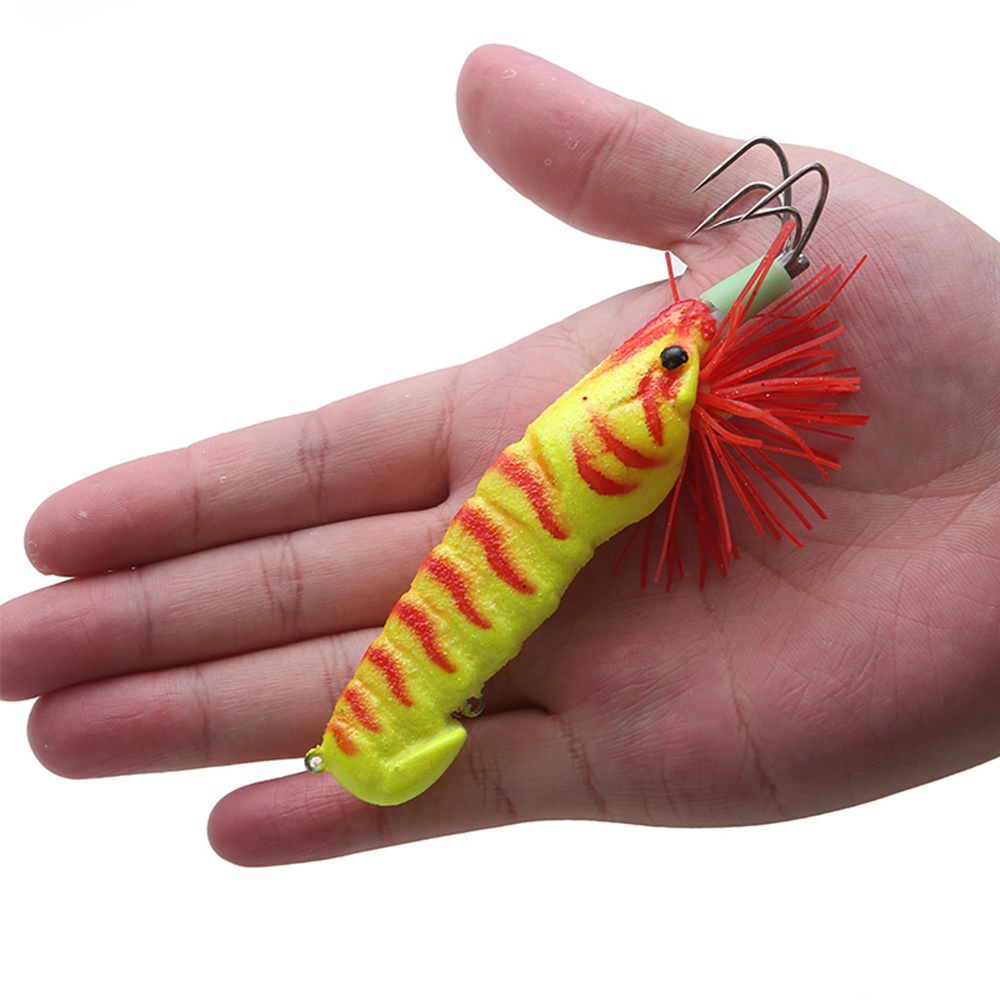 MUVAKO Mồi Câu Cá Nhân Tạo Hình Mực Mềm 90MM/21g Có Lưỡi Câu