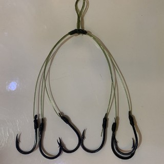 Bộ lưỡi câu chùm nho 4-6 loại tốt size 15, chum nho câu cá tra chim cá trắm, lưỡi câu cá tra