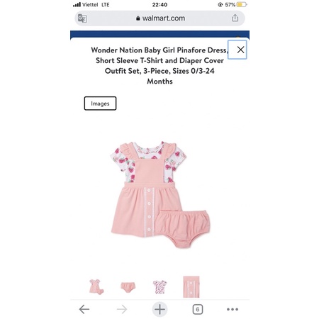 Set Yếm 3 chi tiết cho bé cotton organic size 3M-24M