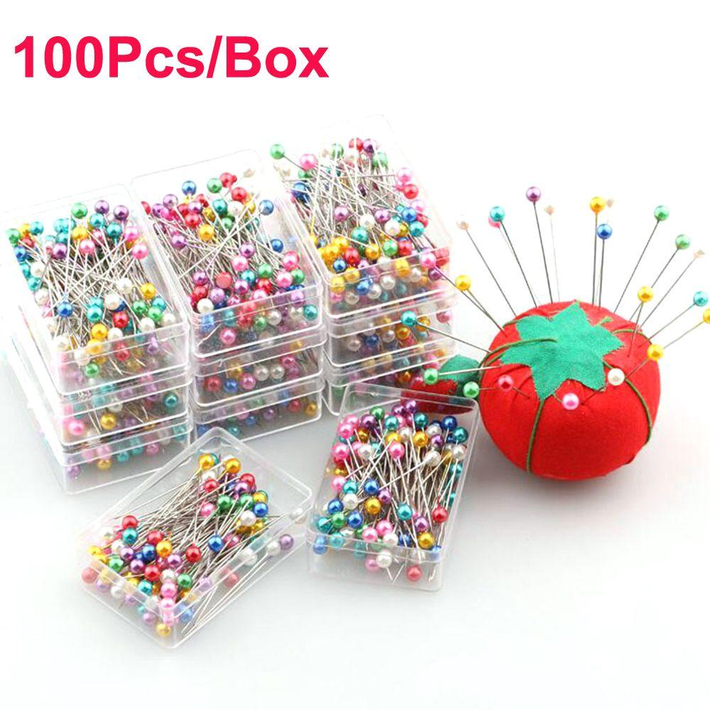 Set 100 Ghim Đầu Tròn Làm Đầm Cưới