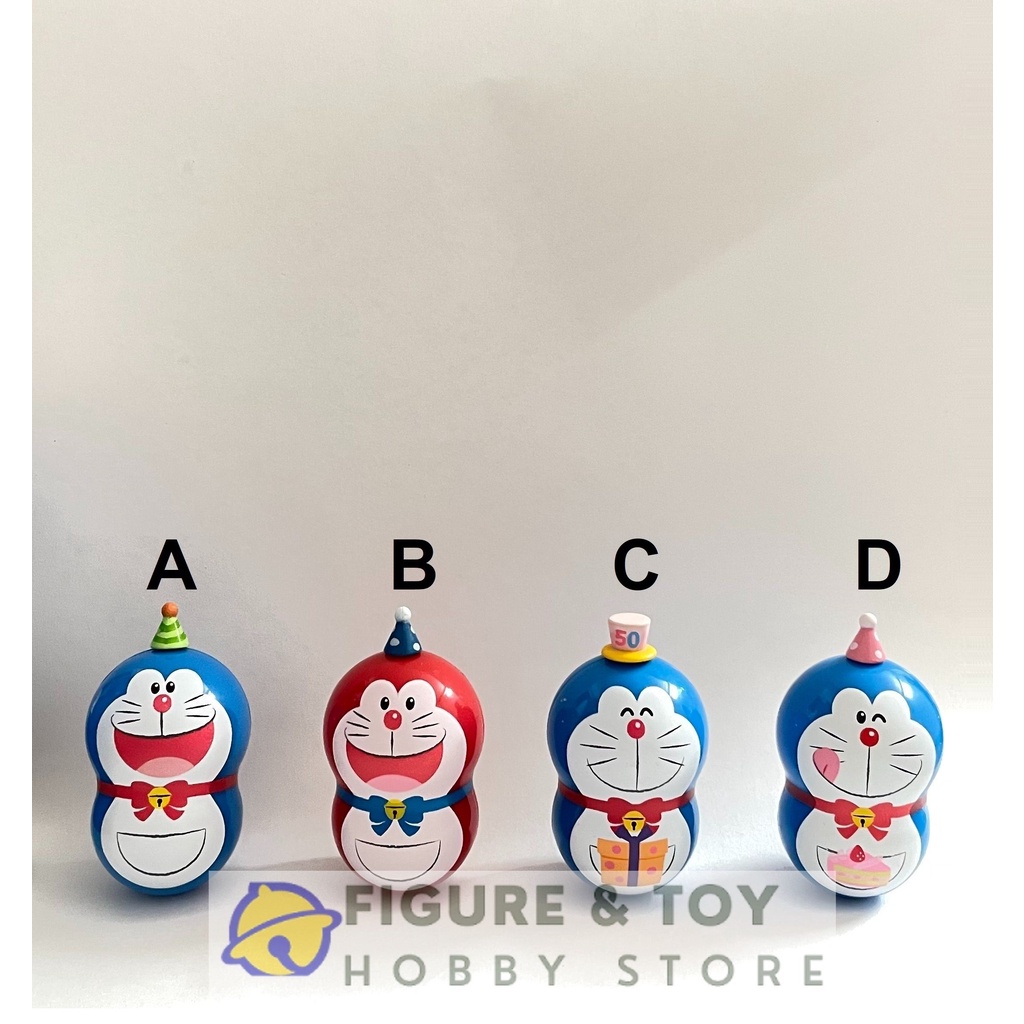 Đồ Chơi Doremon - Doraemon Lật Đật Bản Kỷ Niệm 50 năm - Chính Hãng Bandai Nhật Bản