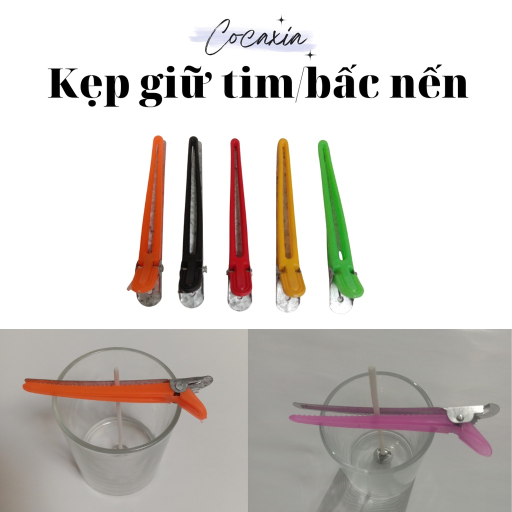 Kẹp Giữ Tim Nến Bấc Nến Giúp Tim Nến Đứng Thẳng Trong Hũ Khi Giót Sáp- Nguyên Liệu Làm Nến Thơm Cocaxia