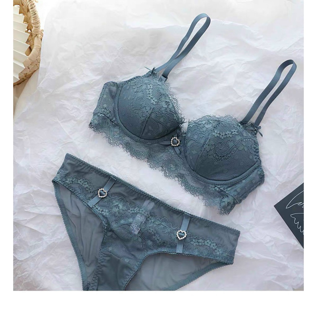 Bộ lót Charm không mút SIÊU XINH, có gọng, ren mềm mịn, nâng ngực | BigBuy360 - bigbuy360.vn