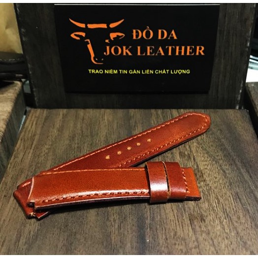 Dây Da Đồng Hồ Casio ae 1200 whd màu nâu đậm kèm khóa