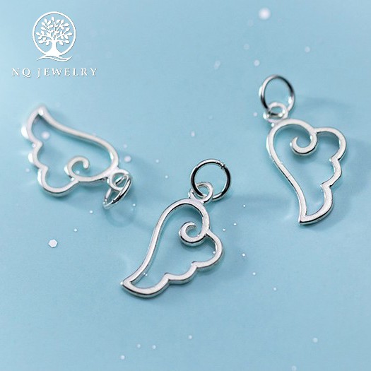 Charm bạc cánh thiên thần treo - NQ Jewelry
