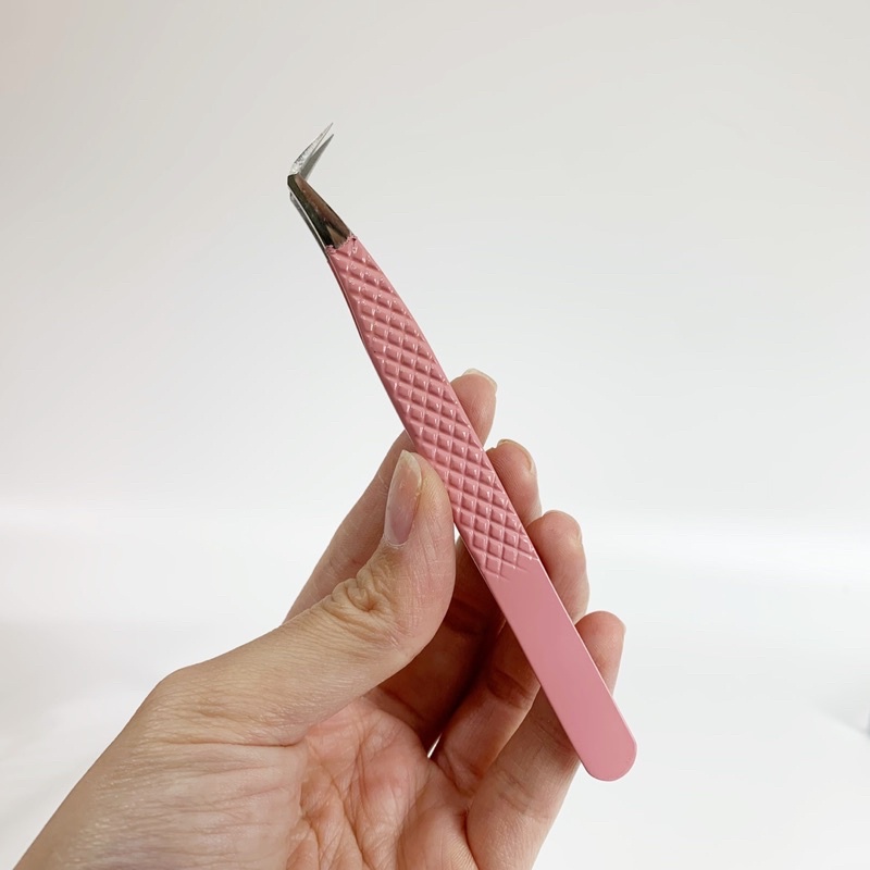 Nhíp Volume Cao Cấp Màu Hồng Pastel. Nhíp tách, nhíp gắp