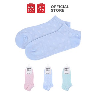 Vớ ngắn nữ 3 đôi Miniso - Hàng chính hãng