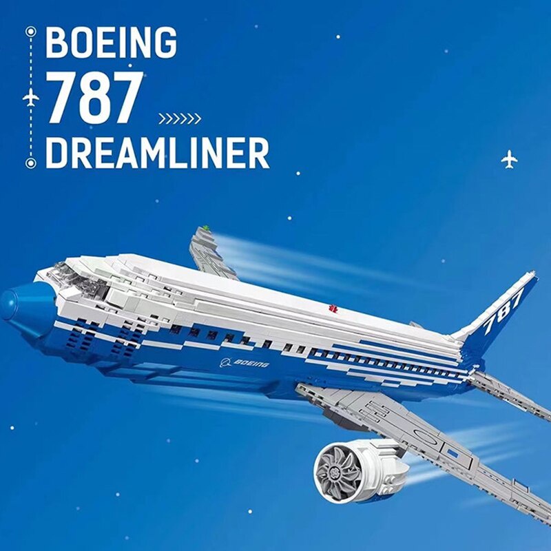 Đồ chơi Lắp ráp Mô hình Máy bay 80009 The Boeing 787 Airliner Dreamliner