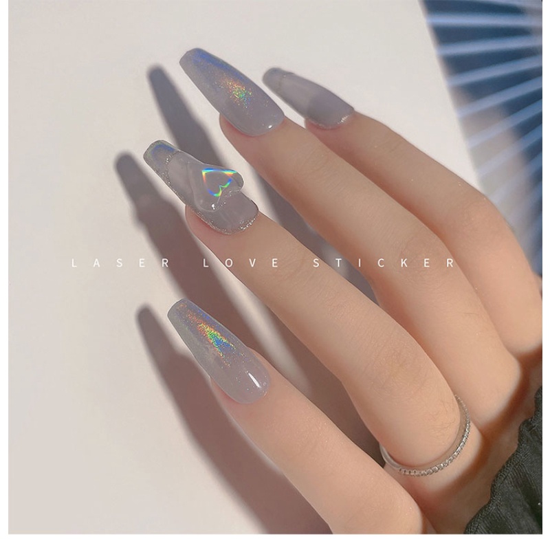 Nhãn Dán Trang Trí Móng Nghệ Thuật Màu Laser Ánh Sao Hoang Dã