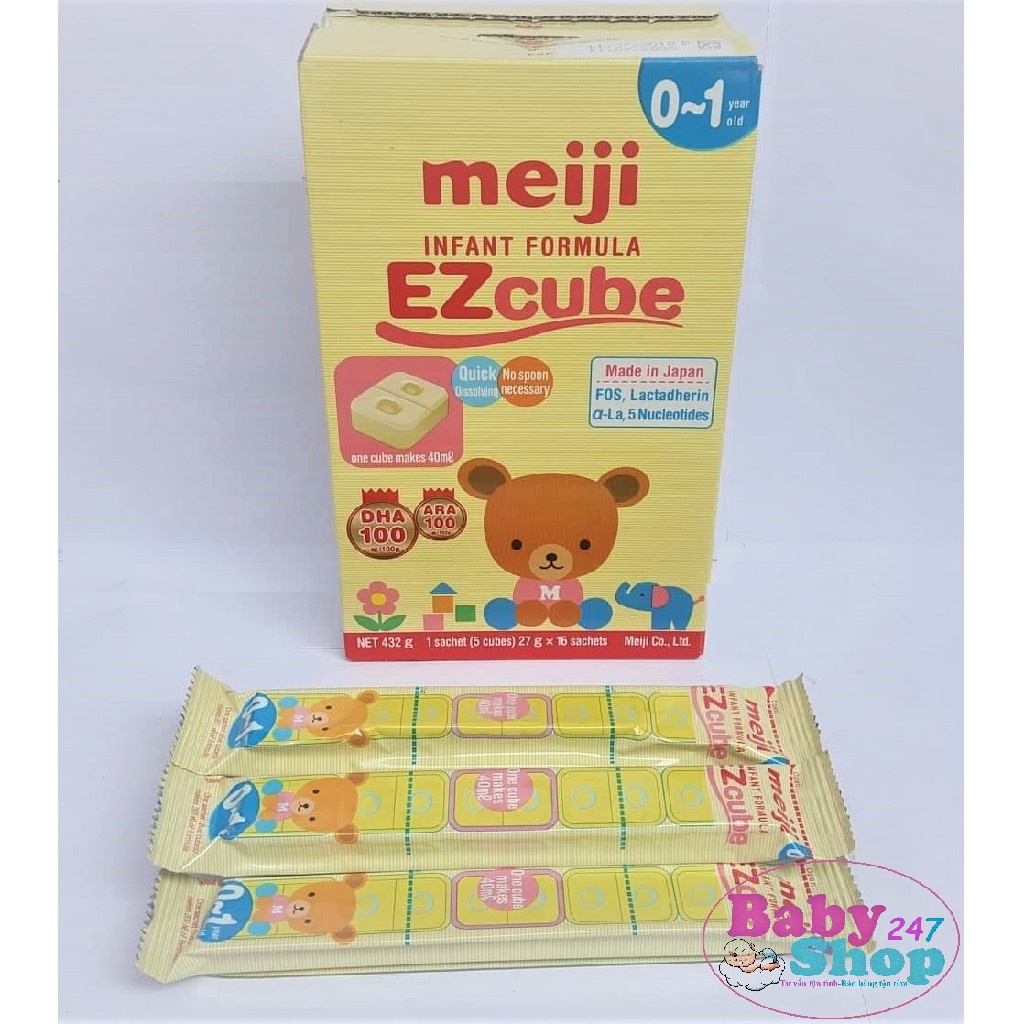 Sữa meiji số 0 dạng thanh lẻ 27g/thanh (hàng nhập khẩu)