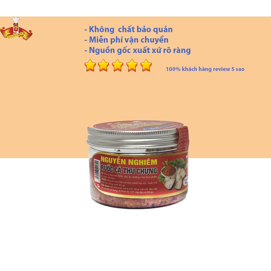 Ruốc cá thu chưng ăn liền hộp 180g thương hiệu Nguyễn Nghiêm | BigBuy360 - bigbuy360.vn