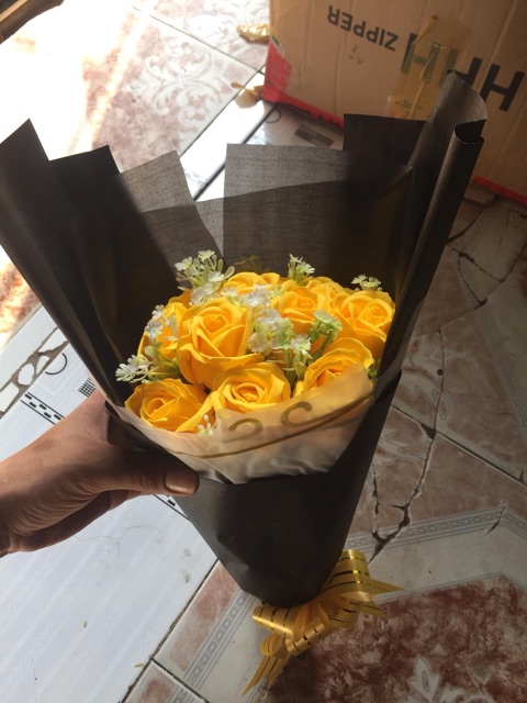 Đóa hoa hồng sáp thơm Vĩnh cửu màu sắc tự nhiên