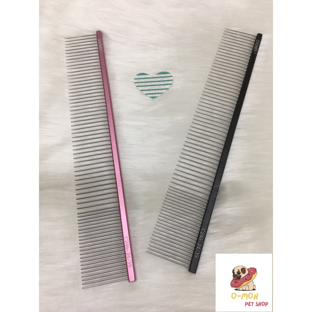 Lược cắt tỉa hãng Chonry nhẹ tay chải ăn lông răng dài chuyên dụng cho thợ spa thú cưng - OmonPet