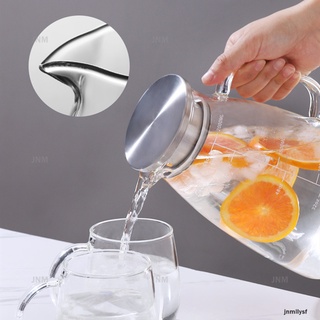 Bình Đựng Nước Lạnh Thủy Tinh Có Thang Đo Phong Cách Bắc Âu 2000ml