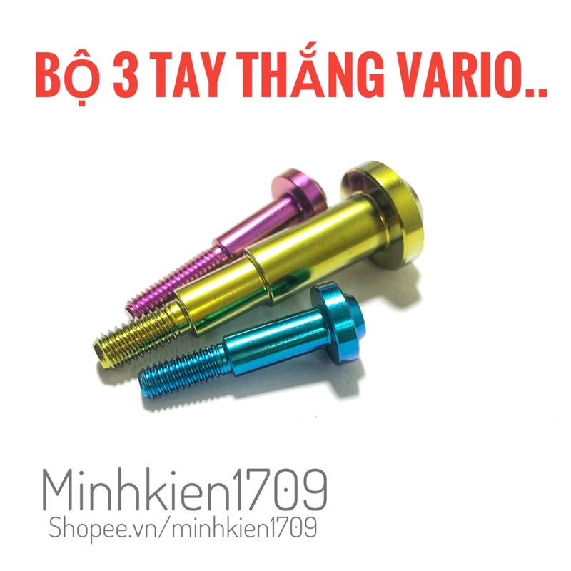 (GR5 XỊN) Ốc titan bộ 3 tay thắng Vario150