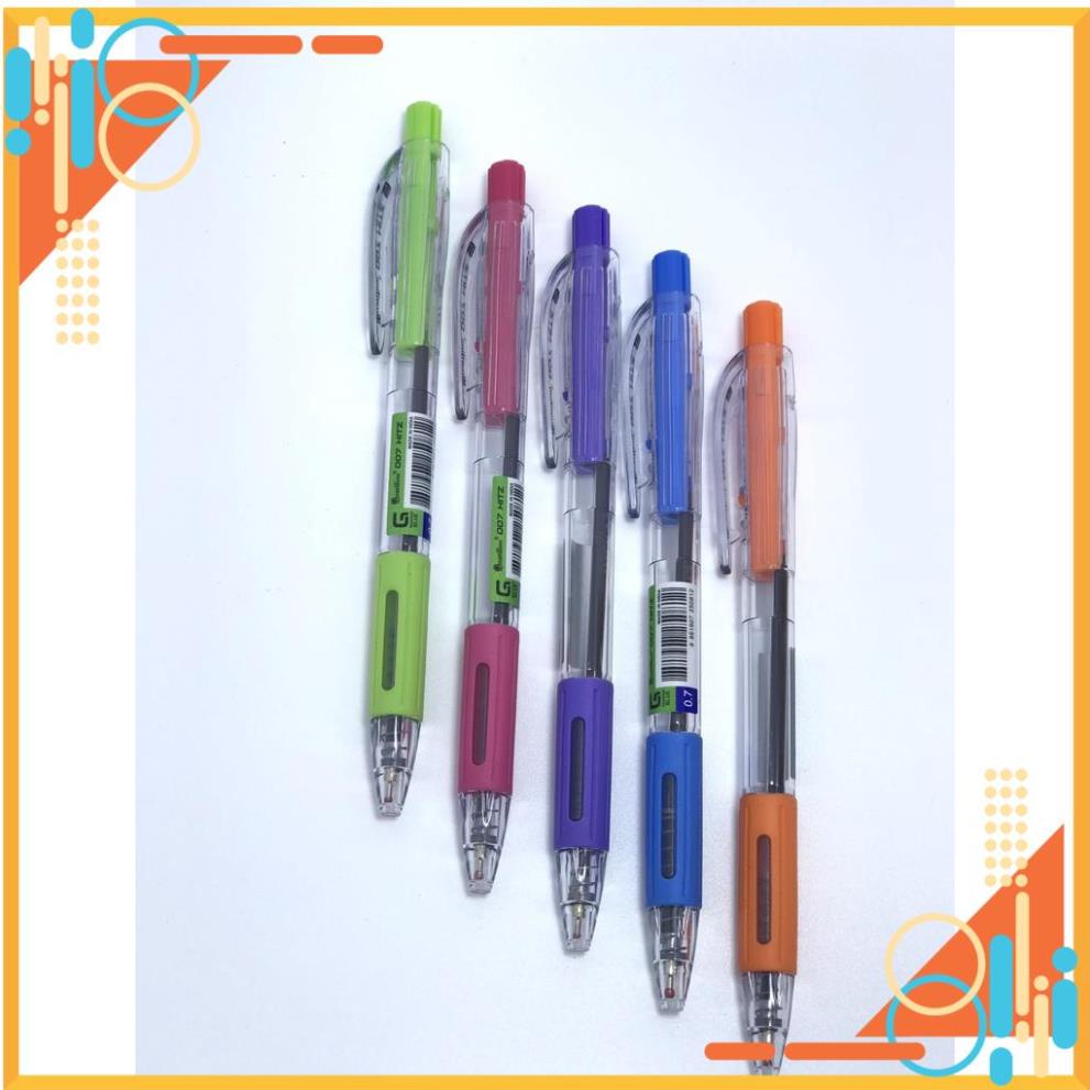 Bút bi xanh, bút viết mực xanh/đỏ/đen Quantum ngòi 0.5mm HITZ  FREE SHIP