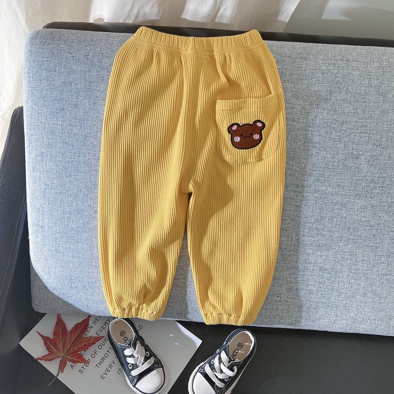 Quần len tăm cho bé quần bé trai bé gái thu đông bo chun cực mềm mịn siêu dễ thương từ 8 - 16kg