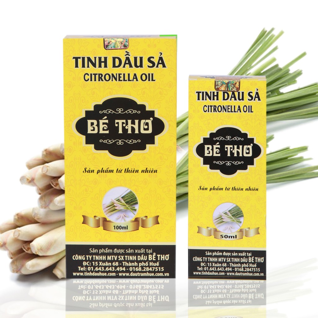 Tinh dầu Sả Java Nguyên chất (Chính hãng Công ty Tinh dầu Bé Thơ)