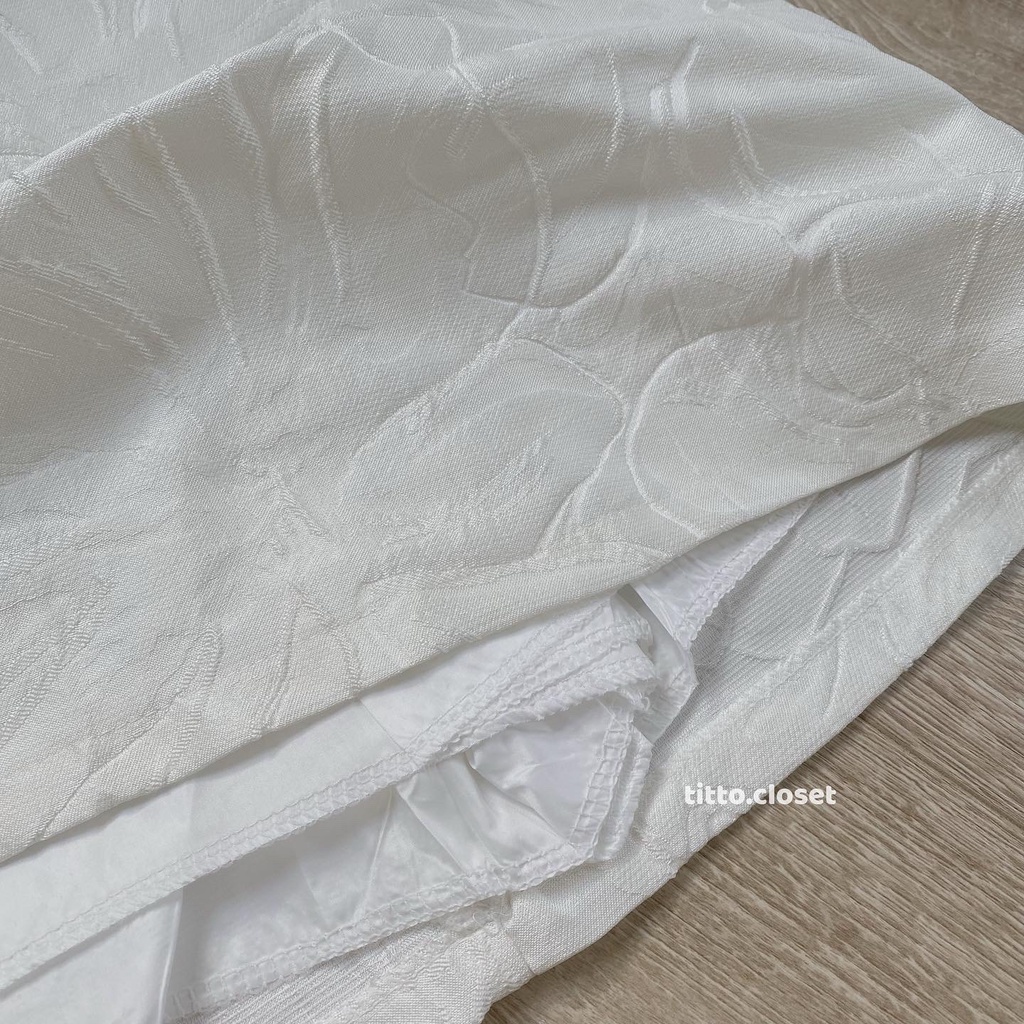 Set Áo + Chân Váy Phối Nơ - Titto Closet