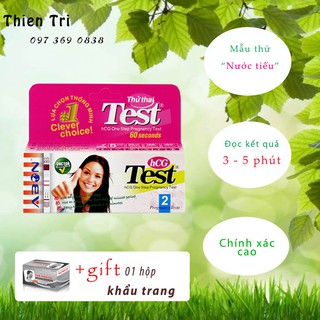 Que thử thai hcg abon hộp 2 test
