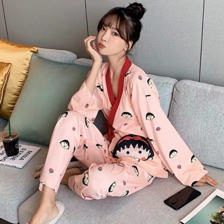 Đồ bộ ngủ đủ màu kiểu pijama siêu dễ thương chất vải thun cotton